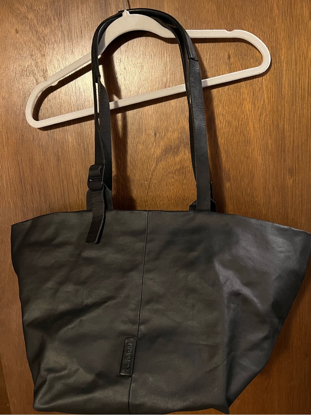 Côte&Ciel black coated-canvas Tote